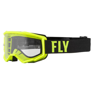 Fly Racing 2022 Focus Goggles-Hi-Vis/Black w/Clear Lens