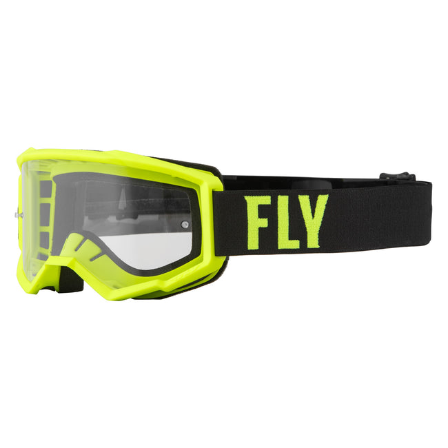 Fly Racing 2022 Focus Goggles-Hi-Vis/Black w/Clear Lens - 1