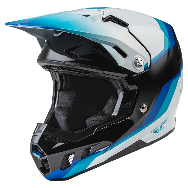 Fly Racing Formula CC Driver BMX Race Helmet-Black/Blue/White - 1