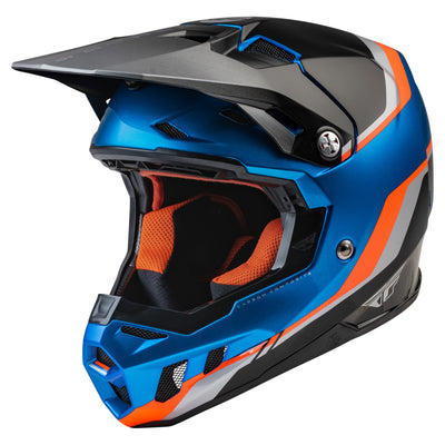 Fly Racing 2022 Formula CC Driver BMX Race Helmet-Blue/Orange/Black