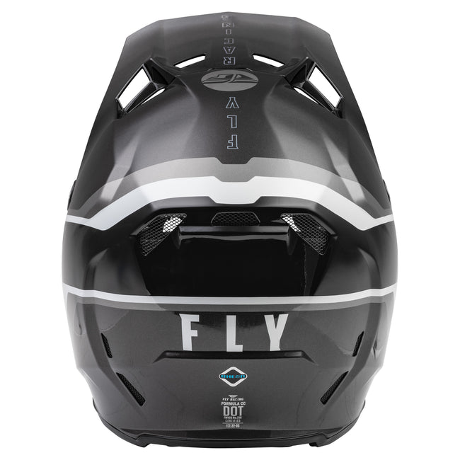 Fly Racing Formula CC Driver BMX Race Helmet-Black/Charcoal/White - 3