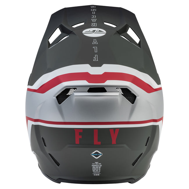 Fly Racing 2022 Formula CC Driver BMX Race Helmet-Matte Silver/Red/White - 3