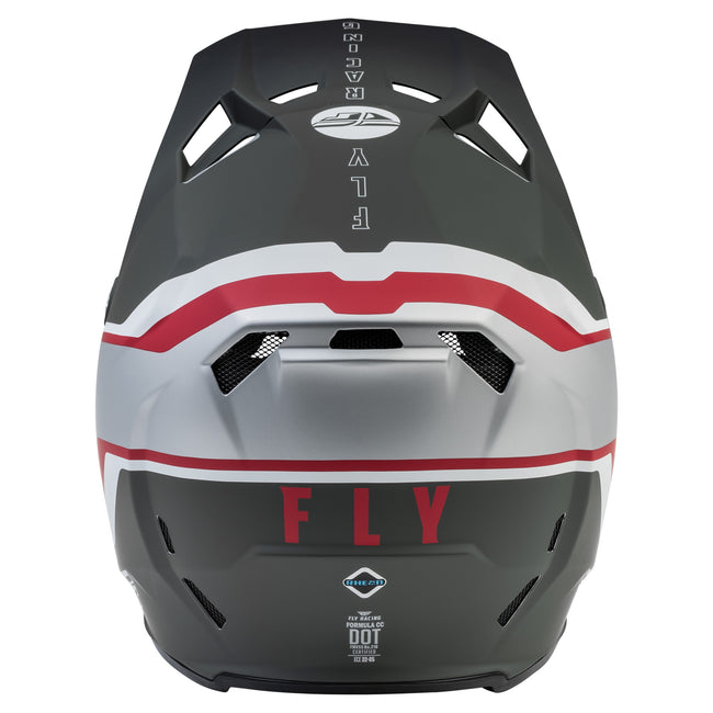 Fly Racing Formula CC Driver BMX Race Helmet-Matte Silver/Red/White - 3