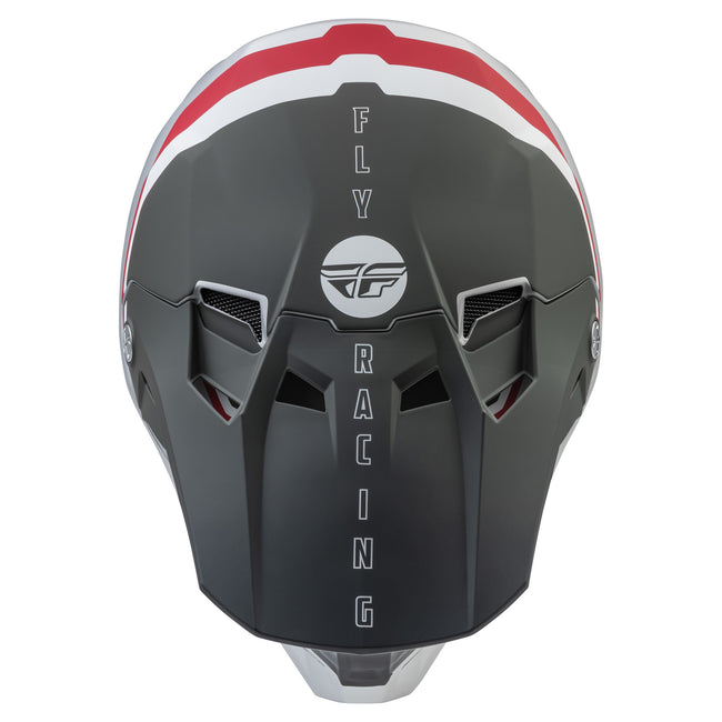 Fly Racing 2022 Formula CC Driver BMX Race Helmet-Matte Silver/Red/White - 4