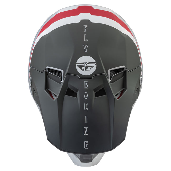 Fly Racing Formula CC Driver BMX Race Helmet-Matte Silver/Red/White - 4