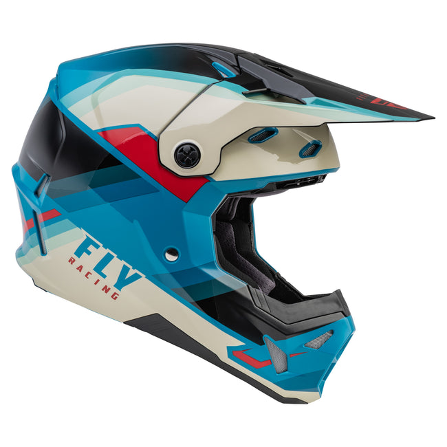Fly Racing Formula CP Rush BMX Race Helmet-Black/Stone/Dark Teal - 2