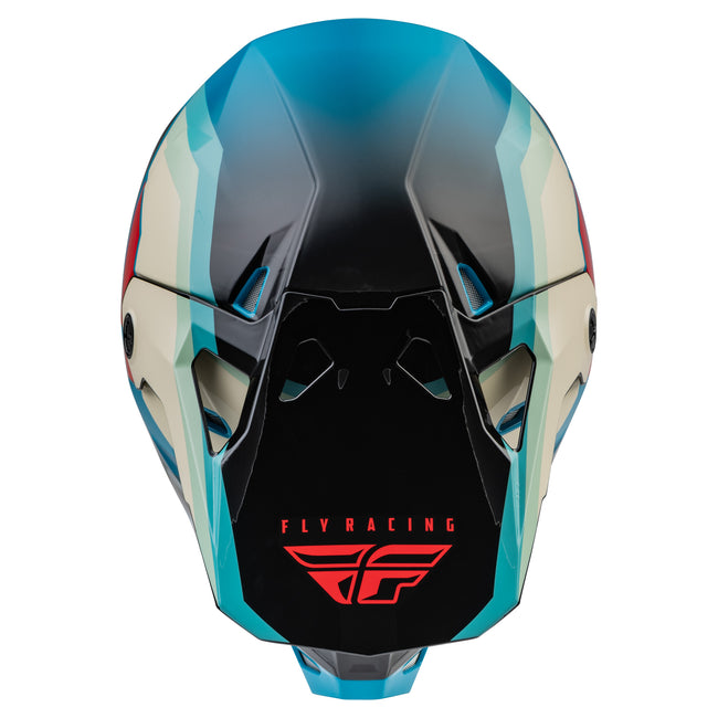 Fly Racing Formula CP Rush BMX Race Helmet-Black/Stone/Dark Teal - 4