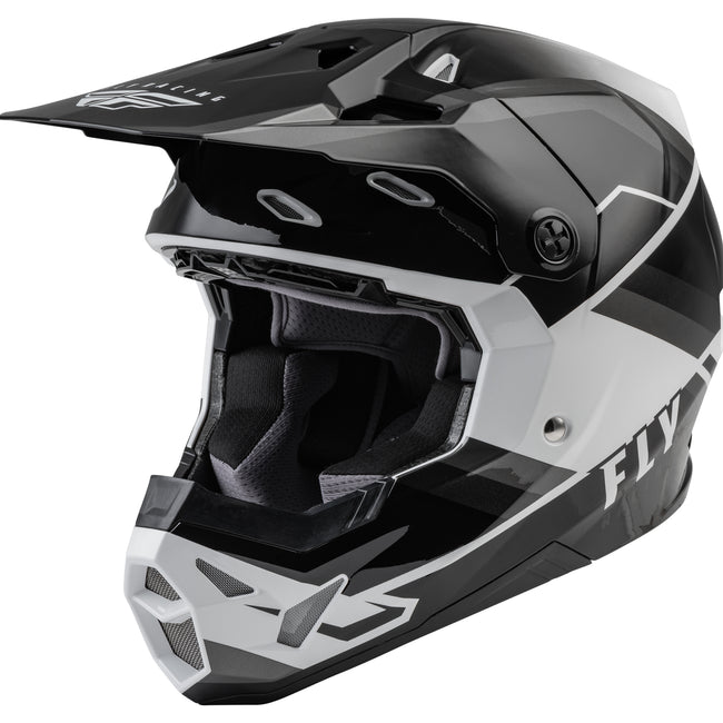 Fly Racing Formula CP Rush BMX Race Helmet-Black/White - 1