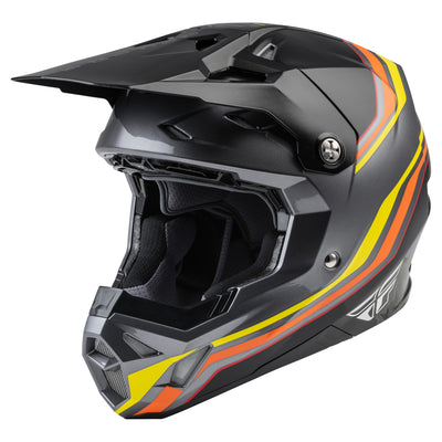 Fly Racing Formula CP S.E. Speeder BMX Race Helmet-Black/Yellow/Red