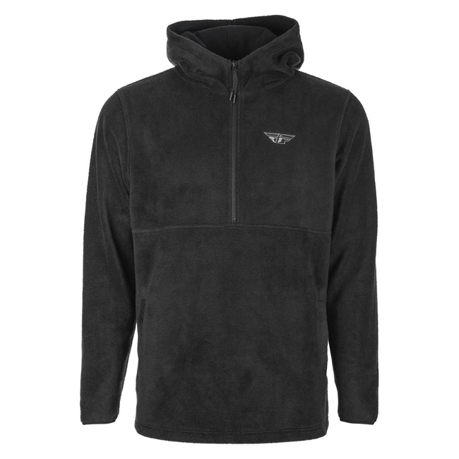Fly Racing  Half Zip Pullover Hoodie-Black - 1