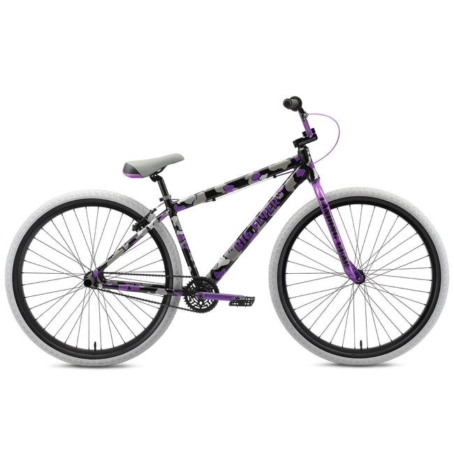 SE Bikes Big Flyer 29&quot; BMX Freestyle Bike-Purple Camo - 1