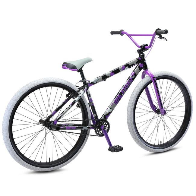 SE Bikes Big Flyer 29" BMX Freestyle Bike-Purple Camo - 3