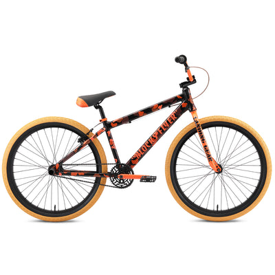 SE Bikes Blocks Flyer 26" BMX Freestyle Bike-Orange Camo