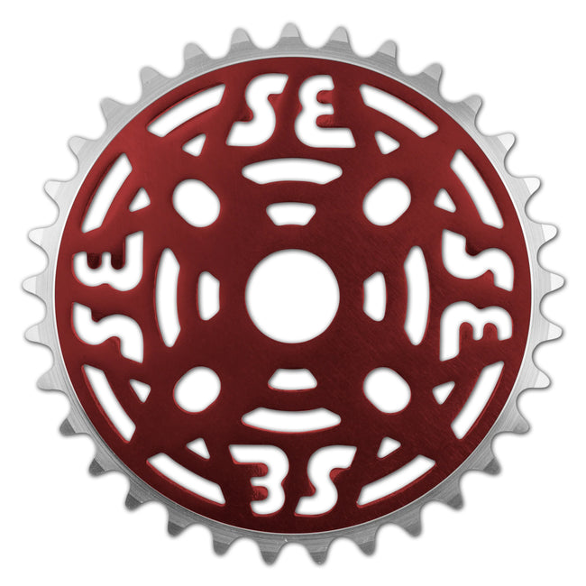 SE Bikes One Piece Alloy Sprocket-Ano Red - 1