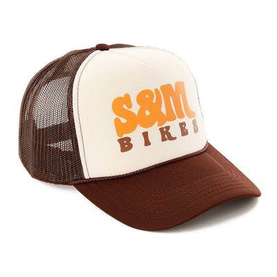 S&M Keep On Truckin Trucker Hat-Brown/Tan/Brown