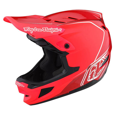 Troy Lee Designs D4 MIPS BMX Race Helmet-Shadow Glo Red