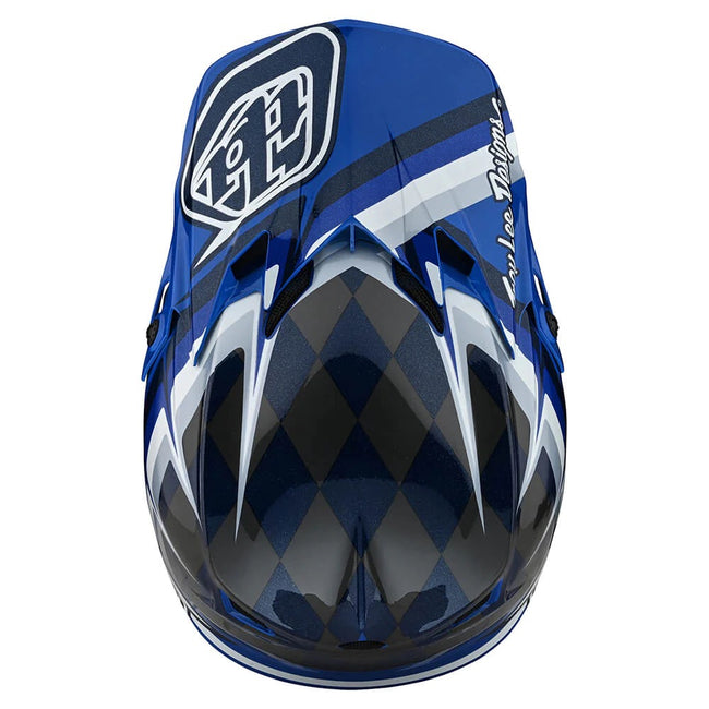 Troy Lee Designs SE4 MIPS Warped BMX Race Helmet-Blue - 8