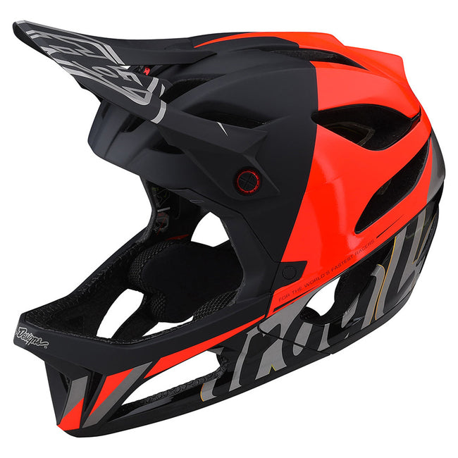 Troy Lee Designs Stage MIPS Nova BMX Race Helmet-Glo Red - 1