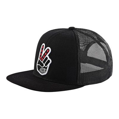 Troy Lee Peace Out Trucker Snapback Hat-OSFA-Black