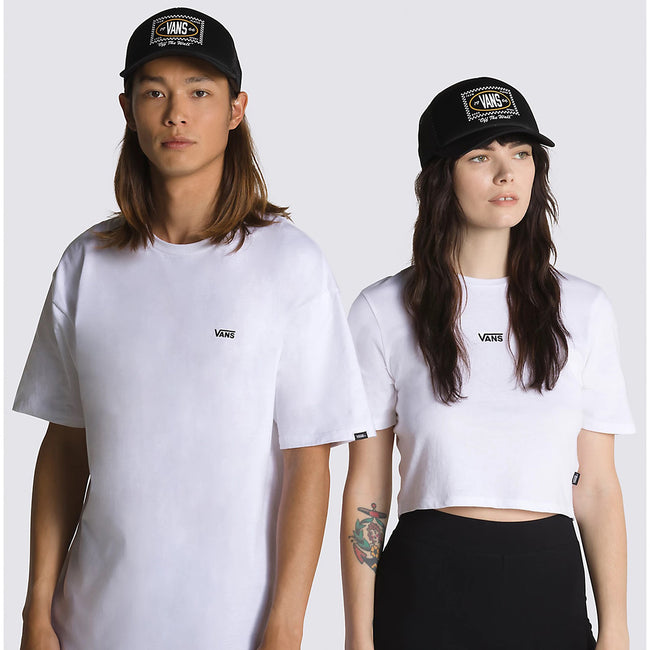 Vans Checkers Curved Bill Trucker Hat-Black - 4