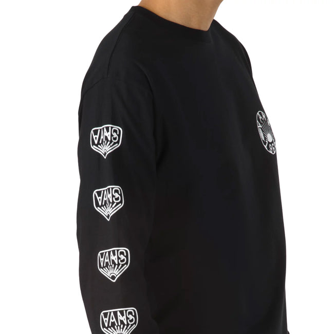 Vans Dakota Roche Logo Men's Long Sleeve T-Shirt-Black - 2