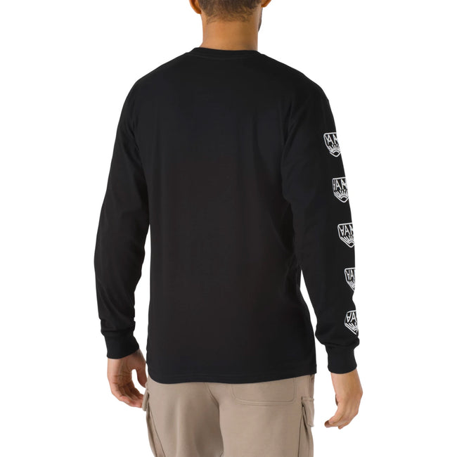 Vans Dakota Roche Logo Men's Long Sleeve T-Shirt-Black - 3