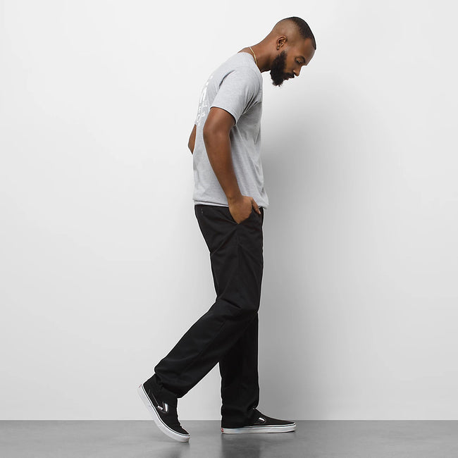 Vans Men's Authentic Chino Relaxed Pants-Black - 4
