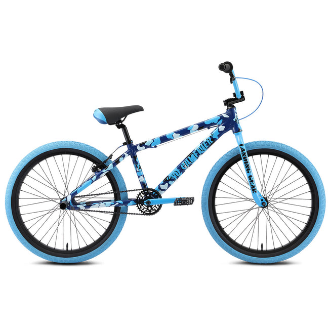 SE Bikes So Cal Flyer 24" BMX Freestyle Bike-Blue Camo - 1