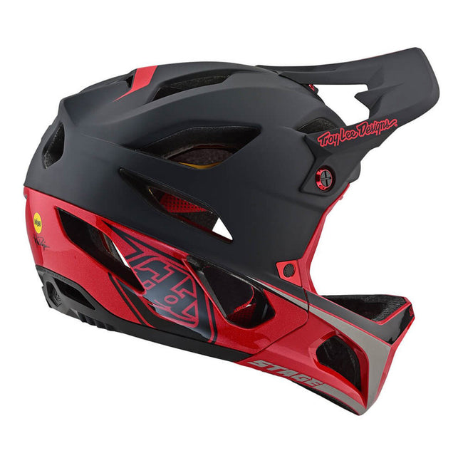 Troy Lee Designs 2019 Stage MIPS Helmet-Black/Red - 2