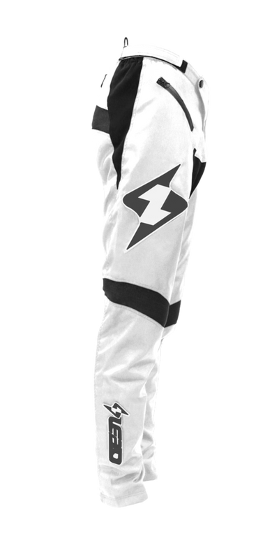 Lead Racing 2019 BMX Coolfit Race Pant-White/Black