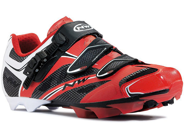 Northwave Scorpius SRS Clipless Shoes-Red/Black/White - 1