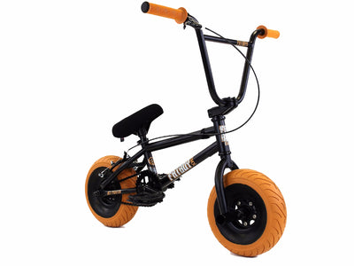 Fat Boy Jet Fighter Pro Mini Bike - Black/Gum