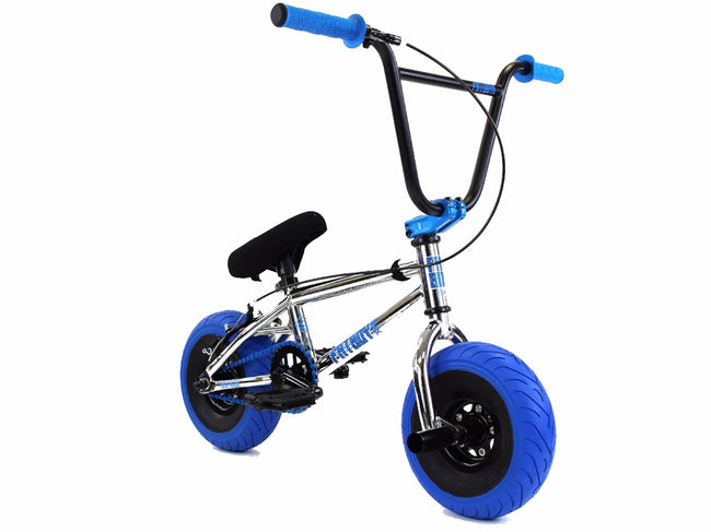 Fat Boy Tomahawk Pro Mini Bike - Chrome/Blue - 1
