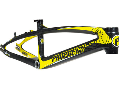 Prophecy Scud Evo Carbon BMX Race Frame-Matte Carbon/Yellow