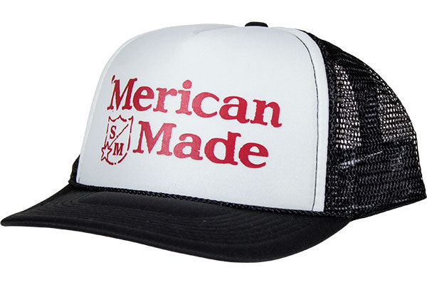 S&amp;M &#39;Merican Trucker Hat-Black/White/Black - 1