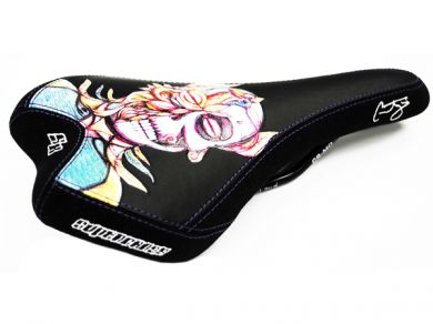 Supercross Courtney Skull Railed Seat-Black - 1