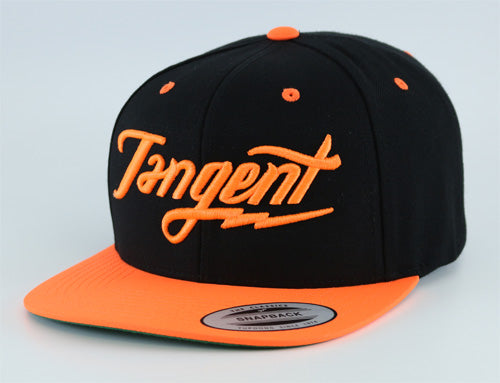 Tangent Bolt Snapback Hat-OSFA-Black/Orange - 1