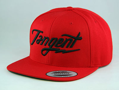 Tangent Bolt Snapback Hat-OSFA-Red/Black