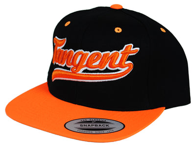 Tangent Snapback Hat-Black/Orange