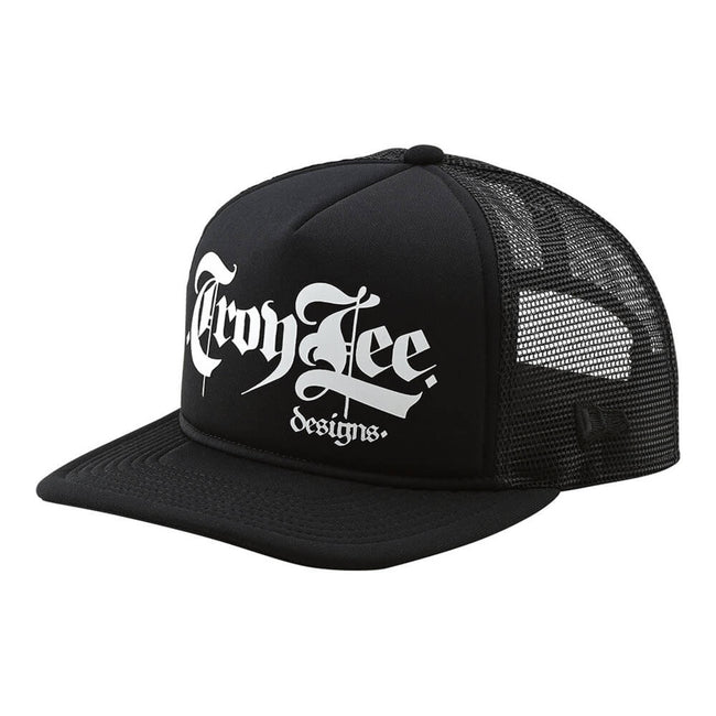 Troy Lee Designs Script Snapback Hat-Black - 1
