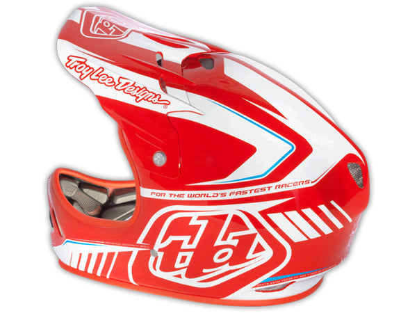 Troy Lee 2013 D2 Delta Composite Helmet-Red - 3