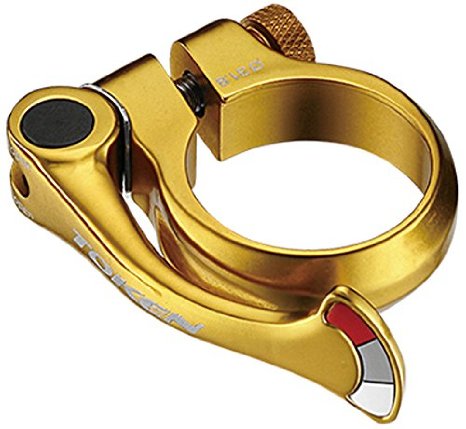 Token Shark Tail Quick Release Seat Clamp-1 1/4&quot; (31.8mm)-Gold - 1