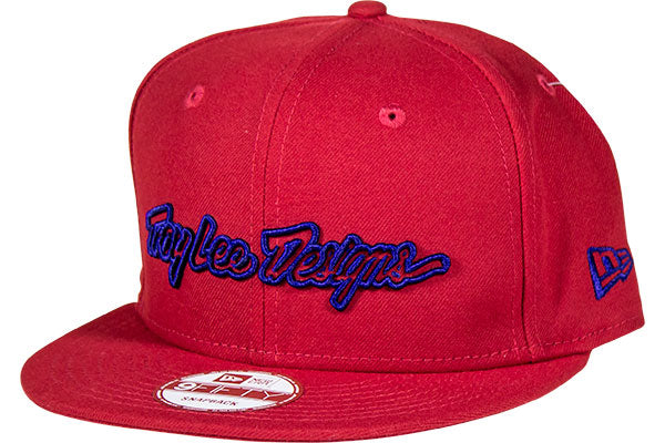 Troy Lee Classic Signature Snapback Hat-Red - 1
