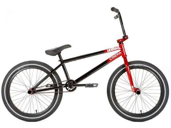 United X Cinema BMX Bike-20.65"TT-Gloss Red to Black Fade - 1