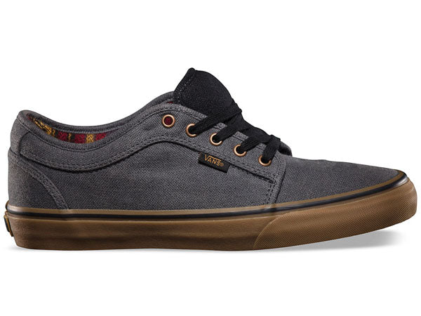 Vans Chukka Low Shoes-Dark Gray/Gum - 1