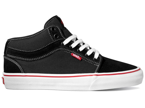 Vans Chukka Mid Shoes-Black/Red/White - 1