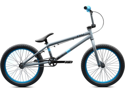 Verde AV BMX Bike-Matte Gray/Aqua