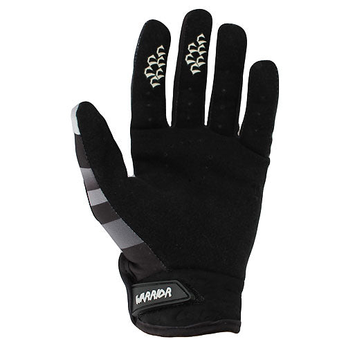 Corsa Warrior BMX Race Gloves-White/Black - 2