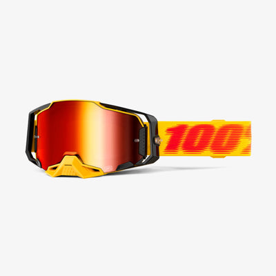 100% Armega Goggles-Tetsu-Mirror Red Lens