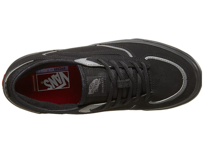 Vans Skate Rowley Shoes-Black/Pewter - 5